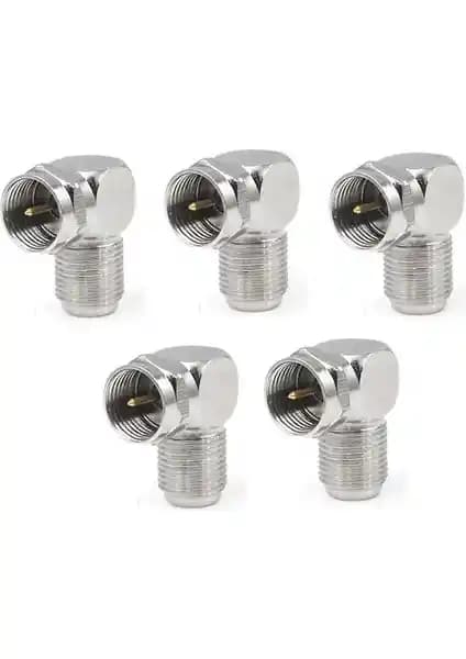 Ata Elektronik 5 Adet F Tip Vidalı Uydu Konnektörleri Yüksek Performans ve Kolay Kurulum