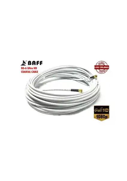 BAFF GERMANY RG6 Anten Kablosu 40 Metre Uzunlukta Yüksek Kalite ve Kolay Kurulum