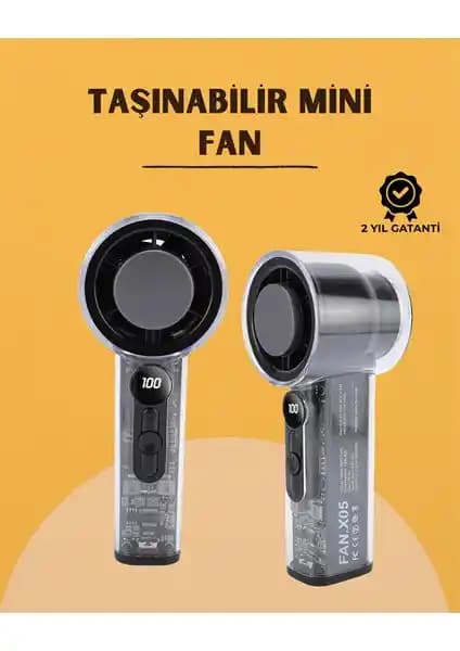 Yüksek Verimli Soğutmalı El Fanı: Modern Tasarım ve Uzun Pil Ömrü ile Serinlik Sağlar
